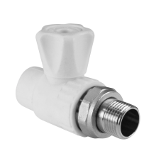 Кран шаровой для радиатора Valfex прямой 25 мм x 1/2 1224429