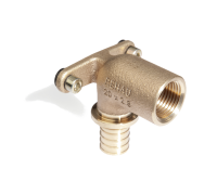 Угольник настенный REHAU RAUTITAN RX+ 16-Rp 1/2 с длинным патрубком бронза 12460311001