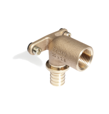 Угольник настенный REHAU RAUTITAN RX+ 16-Rp 1/2 с длинным патрубком бронза 12460311001