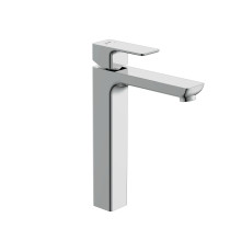 Смеситель для раковины высокий Cersanit GEO однорычажный с донным клапаном 63043