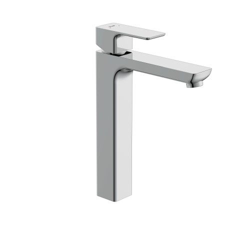 Смеситель для раковины высокий Cersanit GEO однорычажный с донным клапаном 63043