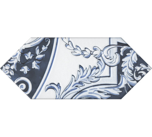 Декор Kerama Marazzi Алмаш синий глянцевый 14х34 см HGD\A512\35000