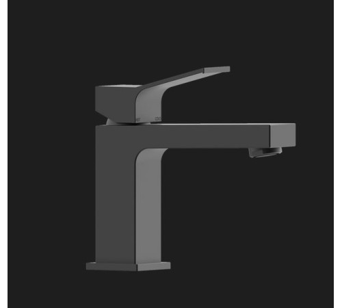 Смеситель для раковины BOSSINI AKI Z00707.073 с донным клапаном чёрный матовый Z00707.073