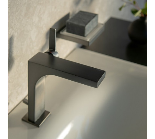 Смеситель для раковины KEUCO Edition 11 однорычажный с донным клапаном черный шлифованный хром 51102 130000
