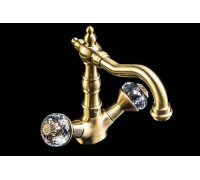 Смеситель для раковины высокий Boheme Flora бронза матовая 312-FL