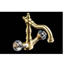 Смеситель для раковины высокий Boheme Flora бронза матовая 312-FL