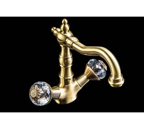 Смеситель для раковины высокий Boheme Flora бронза матовая 312-FL