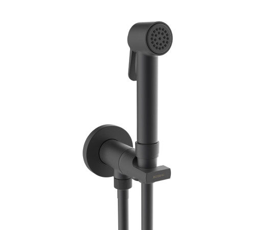 Гигиенический комплект со смесителем Bossini PALOMA BRASS черный матовый E34007B.073