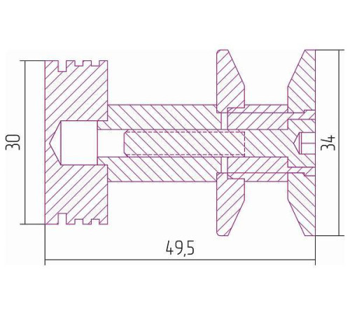 Крючок для полотенцесушителя Сунержа Каньон без покрытия 00-2010-0003