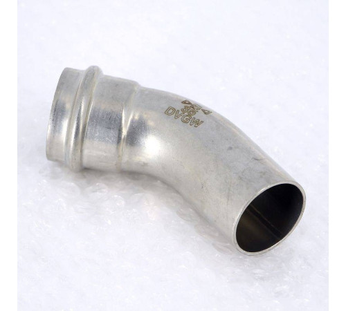 Угольник-вставка 45° пресс IBP >B< Press Inox 35 мм нержавеющая сталь PS5040 0350000