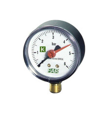 Манометр радиальный FAR 63 мм 25 бар 1/4 FA 2500 R25