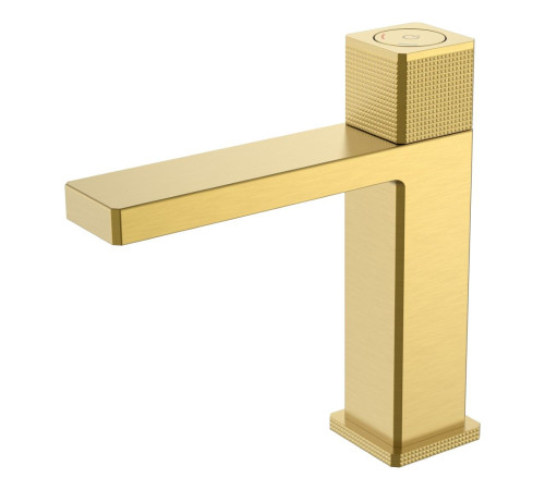 Смеситель для раковины автоматический Boheme Quad матовое золото 159-MG