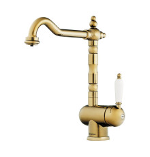 Смеситель для кухни с подключением фильтра Omoikiri Kyoto 2 Plus-G золото 4994353