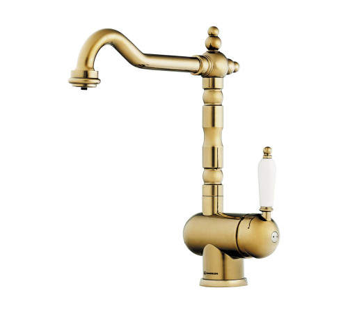 Смеситель для кухни с подключением фильтра Omoikiri Kyoto 2 Plus-G золото 4994353