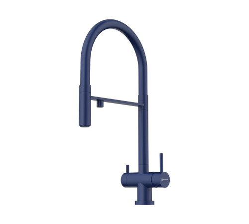 Смеситель для кухни Omoikiri Kanto-IB выдвижной излив под фильтр Indigo Blue 4994427