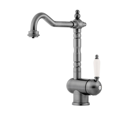 Смеситель для кухни с подключением фильтра Omoikiri Kyoto 2 Plus-SI античное серебро 4994352