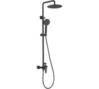Душевая стойка с верхним душем Allen Brau Eclipse 3 режима 20x45.9x128.1 см черный матовый 5.E1006-31