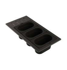 Контейнер Omoikiri DC-02-3-GB нержавеющая сталь графит 4999079