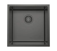 Кухонная мойка Omoikiri Tadzava 44-U/I Ultra-GM 44x44 см вороненая сталь 4993265