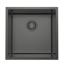Кухонная мойка Omoikiri Tadzava 44-U/I Ultra-GM 44x44 см вороненая сталь 4993265
