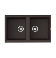Кухонная мойка Omoikiri Tedori 86-2-DC 86x51 см темный шоколад 4993928
