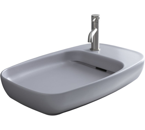 Раковина-чаша Allen Brau Liberty 70x42.6x13.5 см с 1 отверстием антрацит 4.32012.AN