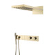 Душевой комплект встраиваемый Boheme Zodiac с термостатом верхним и ручным душем gold 133-G