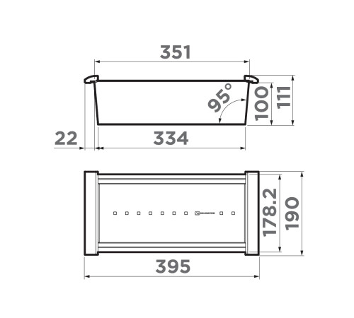 Коландер Omoikiri CO-05-GM нержавеющая сталь цвет вороненая сталь 4999059