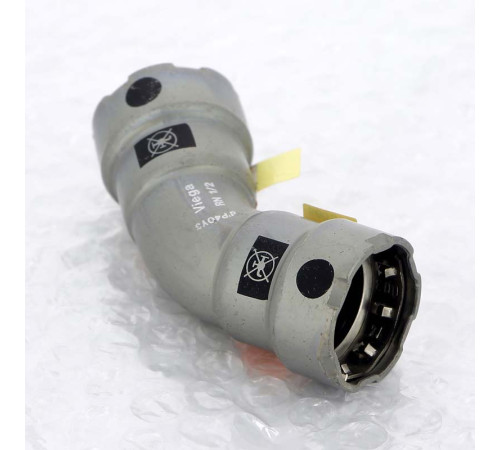 Угольник 45 градусов Viega Megapress пресс оцинкованная сталь 1/2 694579