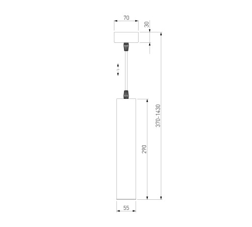 Светодиодный подвесной светильник 50161/1 LED золото