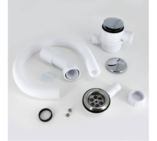 Слив-перелив для ванны McAlpine L 700 мм x 34 мм с прочисткой сверху хром MRB12