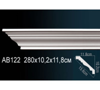 Карниз потолочный полиуретановый Perfect 175x175x2000 мм AB122