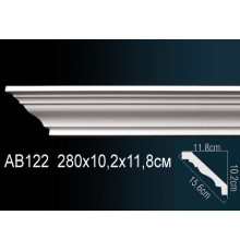 Карниз потолочный полиуретановый Perfect 175x175x2000 мм AB122