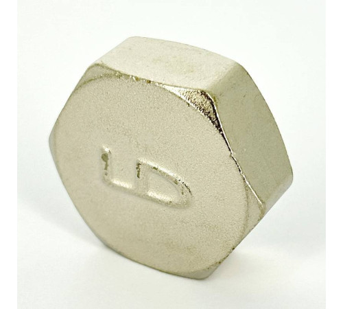 Заглушка латунная LD Pride 1 ВР никелированная 67.504.25