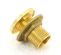 Выпуск резервуарный Uni-Fitt 1/2 НР с контргайкой и фланцем без заглушки 632G2000