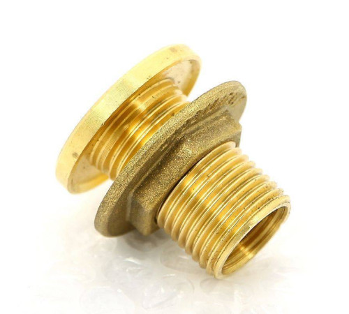 Выпуск резервуарный Uni-Fitt 1/2 НР с контргайкой и фланцем без заглушки 632G2000