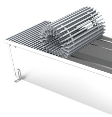 Решетка с рамкой Vitron Wilma 400x1500 мм шаг 13 мм анодированный алюминий серебро ВРР.18.13.400.1500.ААС