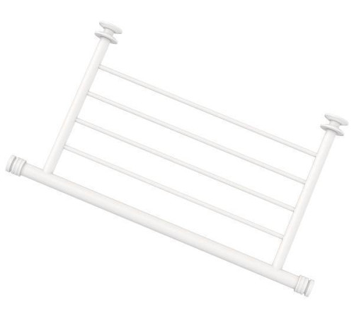 Полка для полотенцесушителя Сунержа прямая 4 перекладины 43.8x24 см матовый белый 30-2012-4370