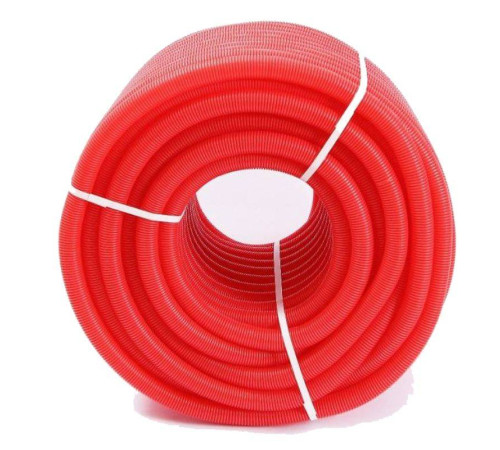 Труба гофрированная защитная Uni-Fitt 35 мм красная 50 м 583R3505