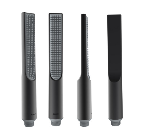 Душевой комплект Bossini Apice душ-палочка со шлангом и держателем черный матовый CE3004C.073