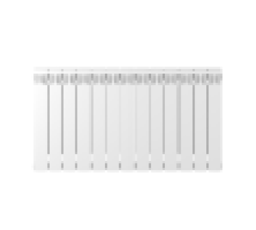 Радиатор биметаллический Rifar Monolit 500 13 секций боковое подключение rm50013 RAL 9016