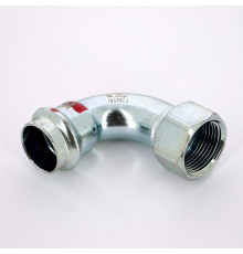 Угольник переходной Viega Prestabo 90° 22х3/4 пресс-В оцинкованная сталь 601324