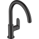 Смеситель для кухни Hansgrohe Vernis Blend M35 однорычажный матовый чёрный 71870670
