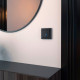 Рамка из поликарбоната на 1 пост Hammer черный W0012408