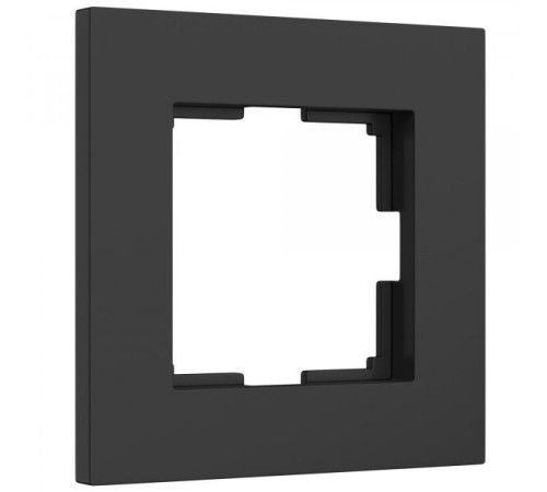 Рамка из поликарбоната на 1 пост Slab черный софт W0012908