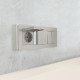 Рамка из поликарбоната на 3 поста Split дымчатый/белый, soft-touch W0033067