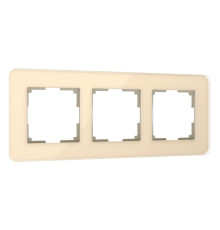 Рамка из стекла на 3 поста Elite айвори W0032443