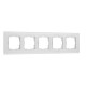 Рамка из стекла на 5 постов Senso белый soft-touch W0053101