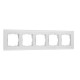 Рамка из стекла на 5 постов Senso белый soft-touch W0053101