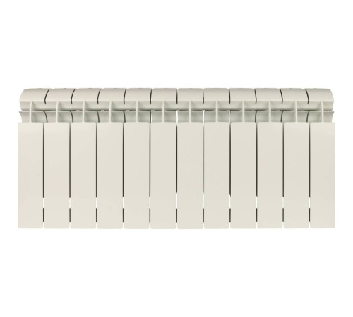 Радиатор биметаллический Global STYLE PLUS 350 12 секций боковое подключение RAL 9010 STP03501012
